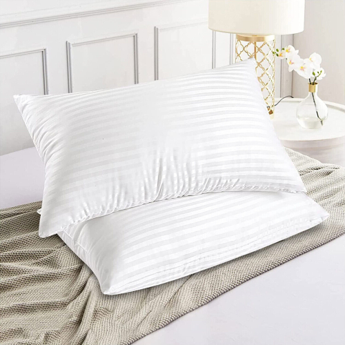 (STRIPE PILLOW - 2 PIECES) Luxury Soft Pillow for Sleeping Neck Bed Pillows 1