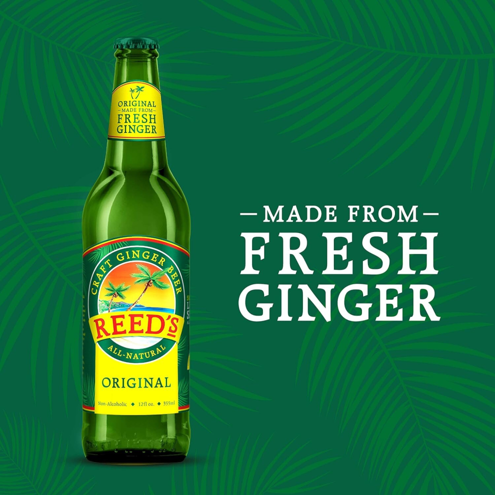 REEDS SODA 4PK CRAFT GINGER ORIGNAL 12FL OZ - 355ML - NON- ALCOHOLIC