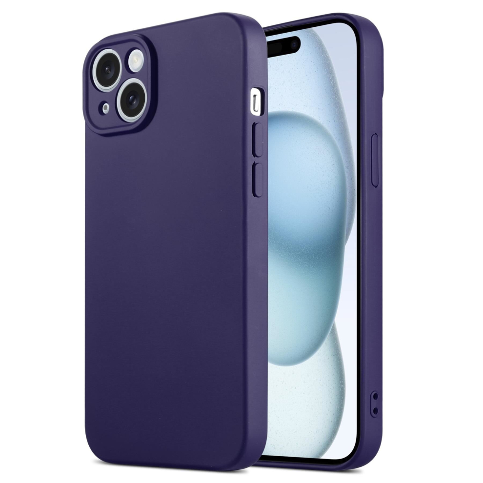 (Iphone 13 Pro Max, Dark ) Inventcase Silicone Gel Protective Case Cover For Apple Iphones Purple 5055370937796