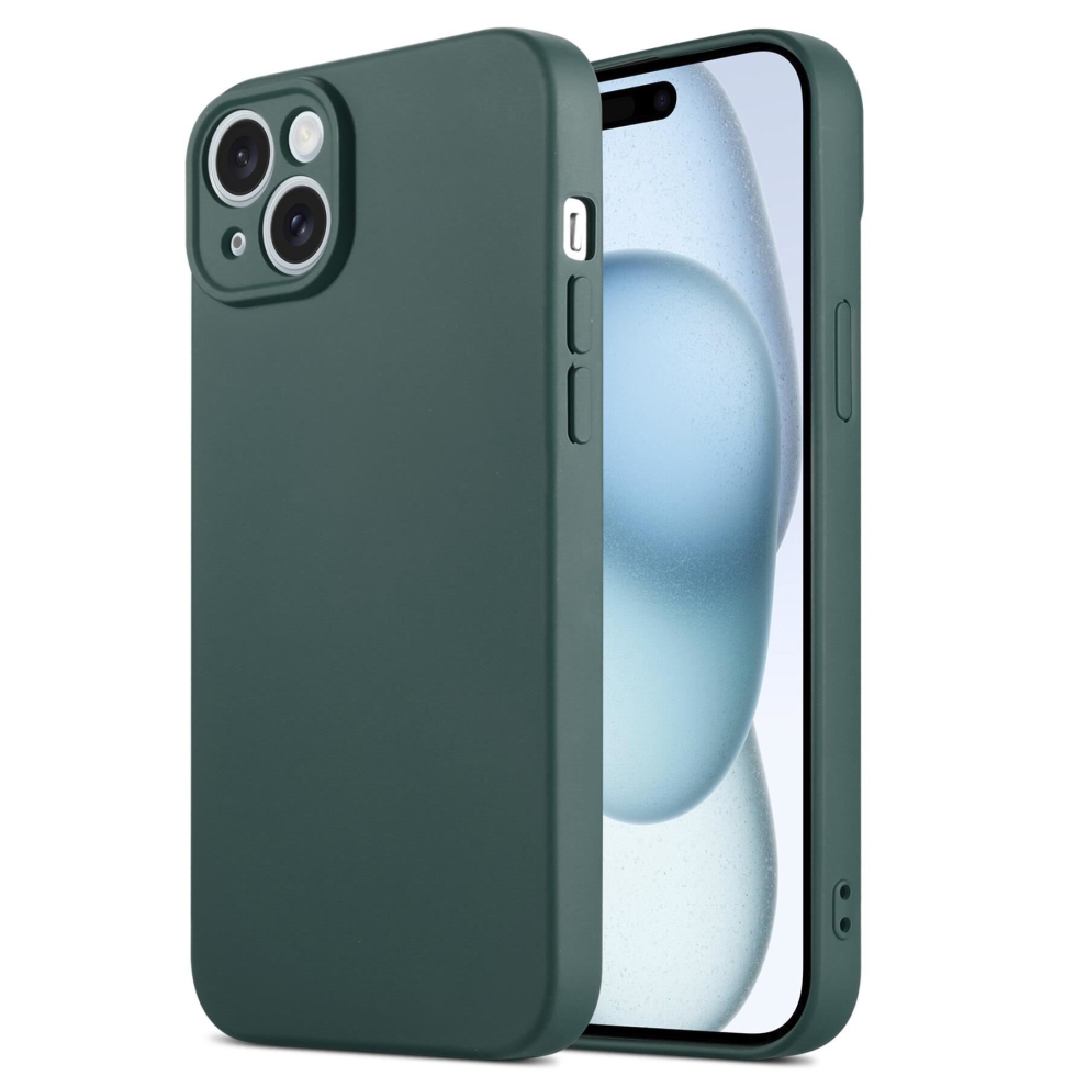 (Iphone 13 Pro Max, Dark ) Inventcase Silicone Gel Protective Case Cover For Apple Iphones Green 5055370937772
