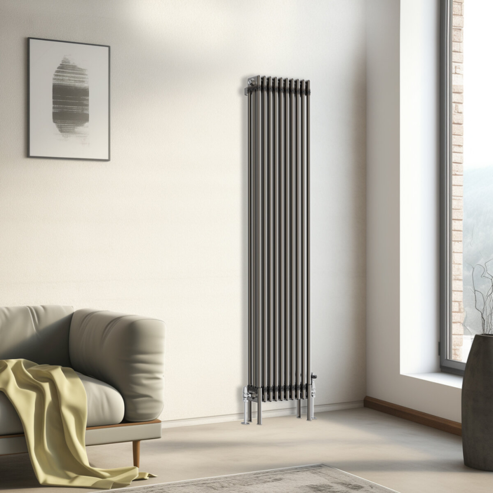 (1800X472mm - 3 Column) Traditional Cast Iron Style Radiator Raw Metal Central Heating 3 Column 5063123362573