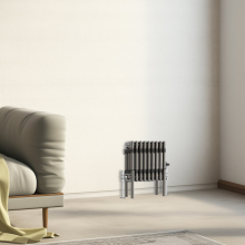 (300x427mm - 3 Column) Traditional Cast Iron Style Radiator Raw Metal Central Heating 3 Column