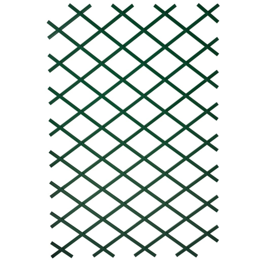 Nature Garden Trellis Expanding Fence Panel Decor 50x150 cm PVC Green 6040702