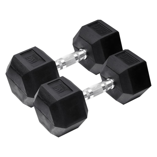 Orange Gym - Hex-Hantel - 6 kg - 2er-Set