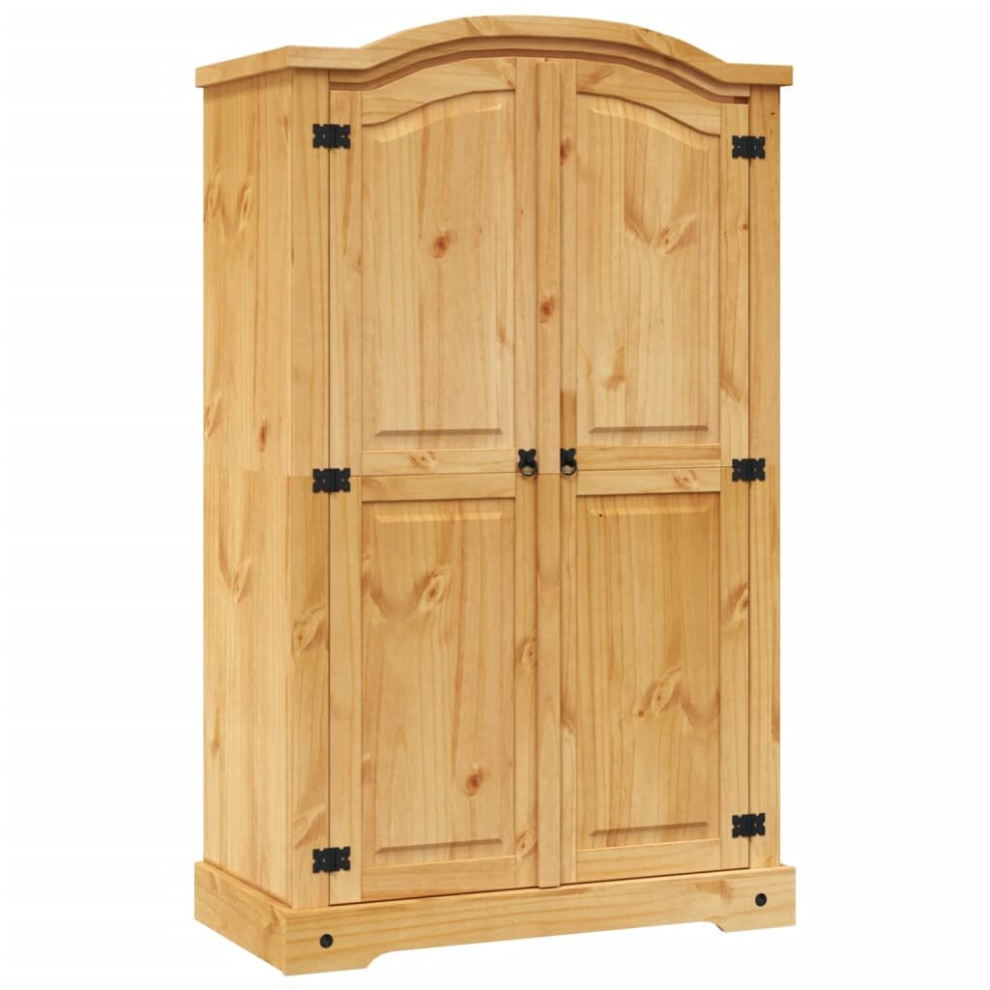 vidaXL Wardrobe Storage Cabinet Furniture Mexican Pine Corona Range 2 Doors