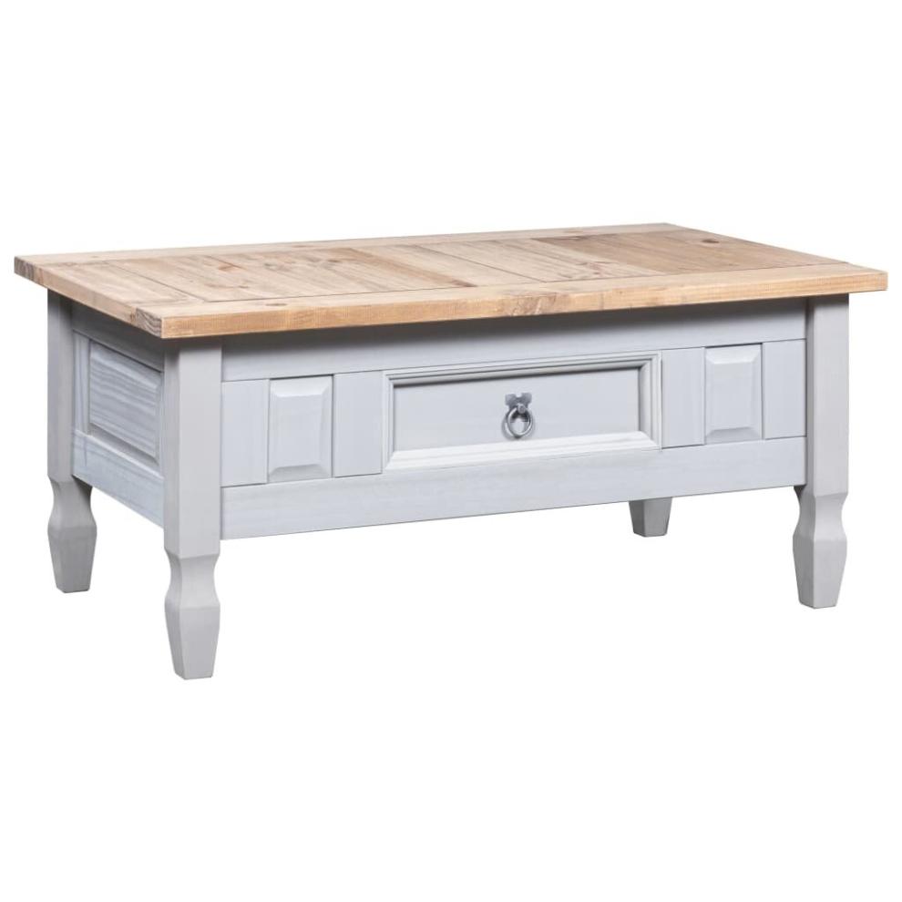 Vidaxl Coffee Table Mexican Pine Corona Range Grey Couch End Side Tea Tables