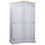 VidaXL vidaXL Wardrobe Mexican Pine Corona Range 2 Doors Grey Clothes Cabinet Closet 1