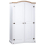 VidaXL vidaXL Wardrobe Mexican Pine Corona Range 2 Doors White Clothes Cabinet Closet 1