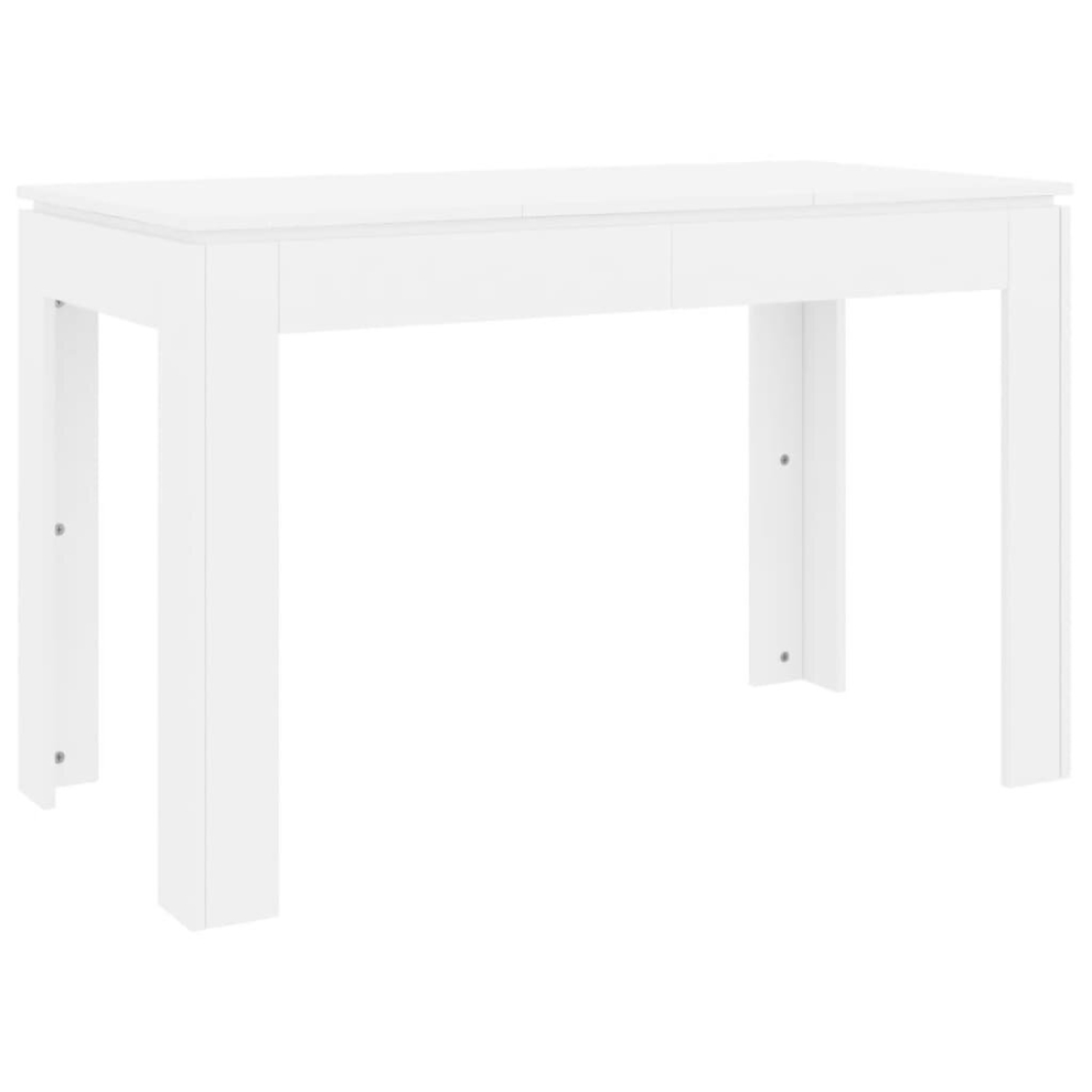 Dining Table White 120x60x76 cm Chipboard