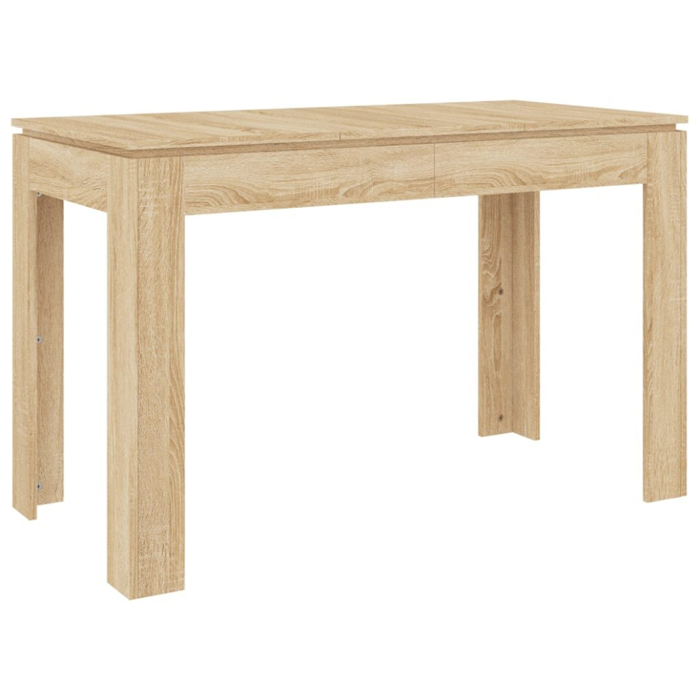 vidaXL Dining Table Sonoma Oak Engineered Wood Kitchen Dining Room Furniture