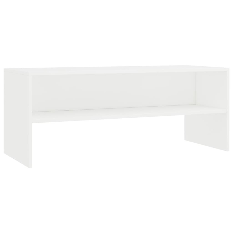 vidaXL TV Cabinet White Engineered Wood TV Stand Sideboard Furniture Unit