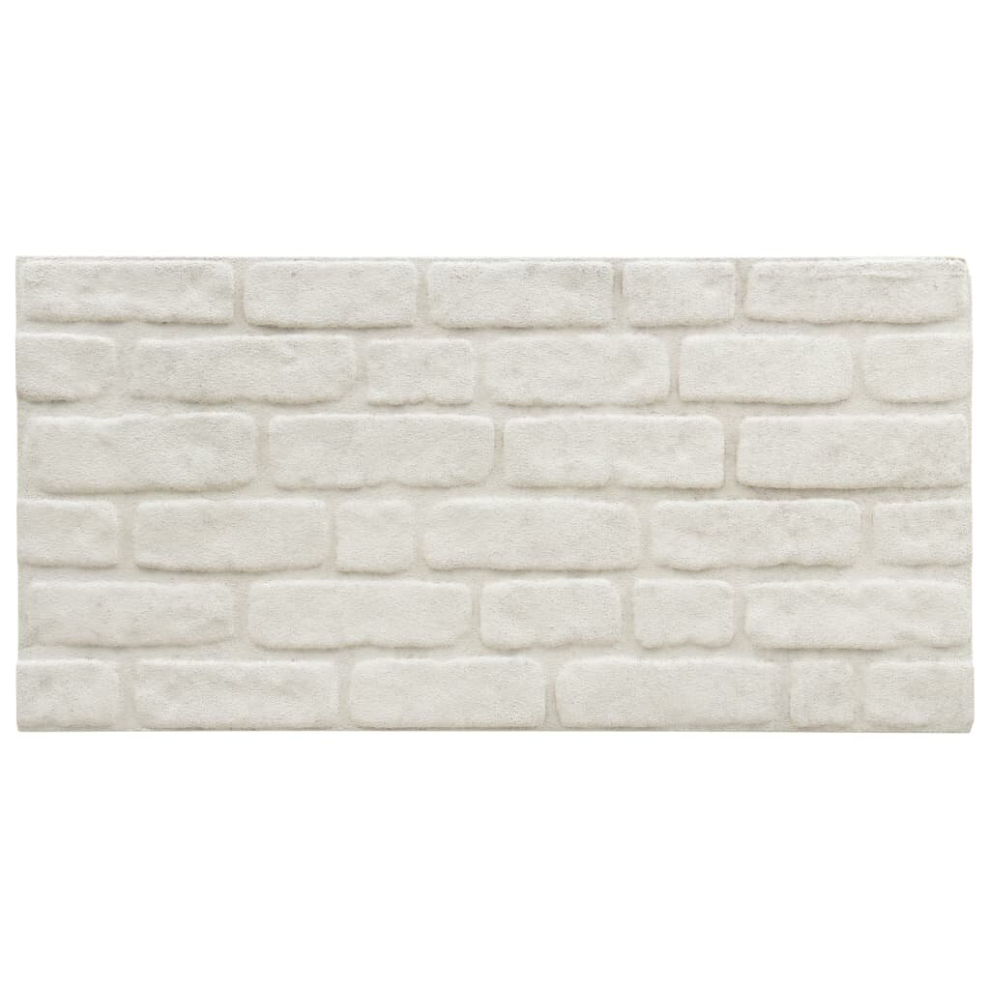 vidaXL 11x 3D Wall Panels with White Brick Design EPS Cladding Tile Decor