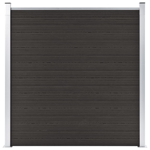 VidaXL vidaXL Zaunelement WPC 180x186 cm Schwarz