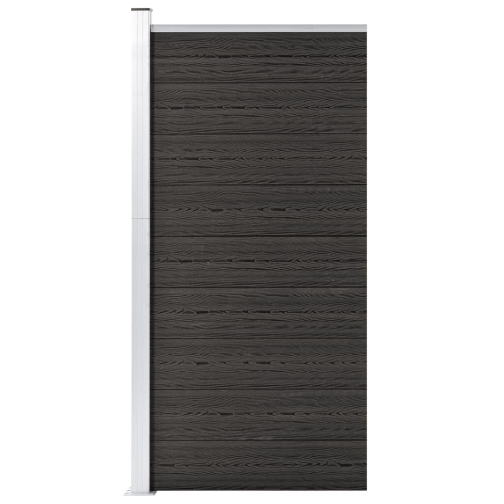 Vidaxl Fence Panel Wpc 95X186 Cm Garden Barrier Edging Fencing Privacy Grey