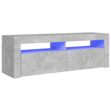 vidaXL TV Cabinet with LED Lights Concrete Grey Hifi Stand Desk Stereo Cabinet