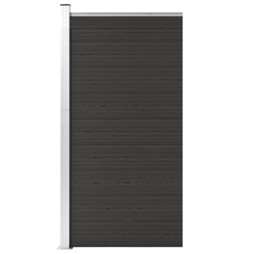 VidaXL vidaXL Zaunelement WPC 95x186 cm Schwarz