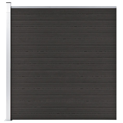 VidaXL vidaXL Zaunelement WPC 175x186 cm Schwarz