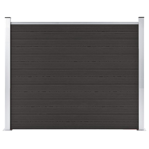 VidaXL vidaXL Zaunelement WPC 180x146 cm Schwarz