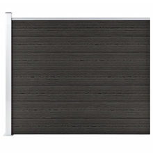 vidaXL Zaunelement WPC 175x146 cm Grau