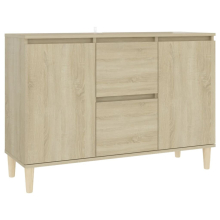 vidaXL Sideboard Sonoma Oak Engineered Wood Storage Cabinet Indoor Furniture