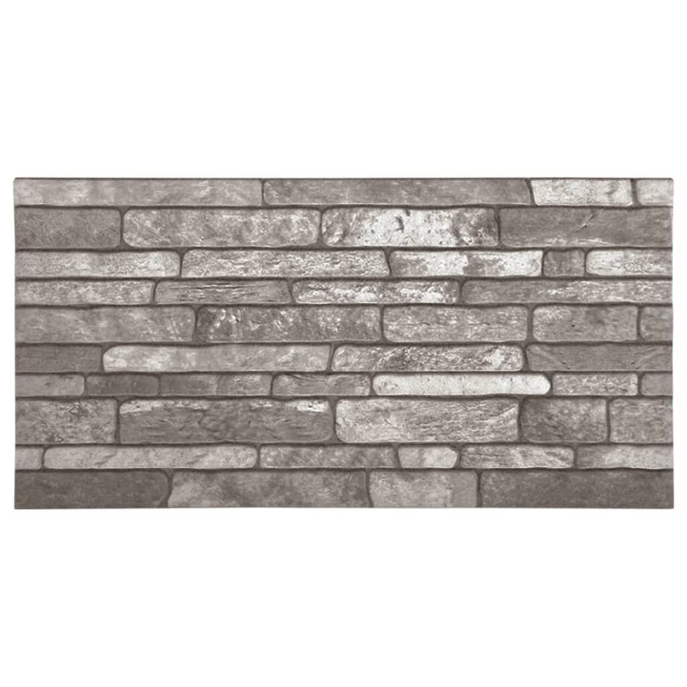 vidaXL 3D Wall Panels Wall Covering with Dark Grey Brick Design 10 pcs EPS