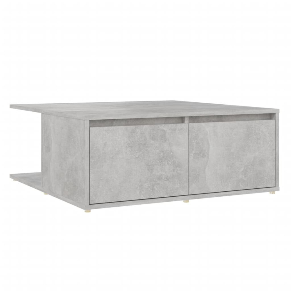 vidaXL Coffee Table Concrete Grey Engineered Wood Couch Center Accent Table