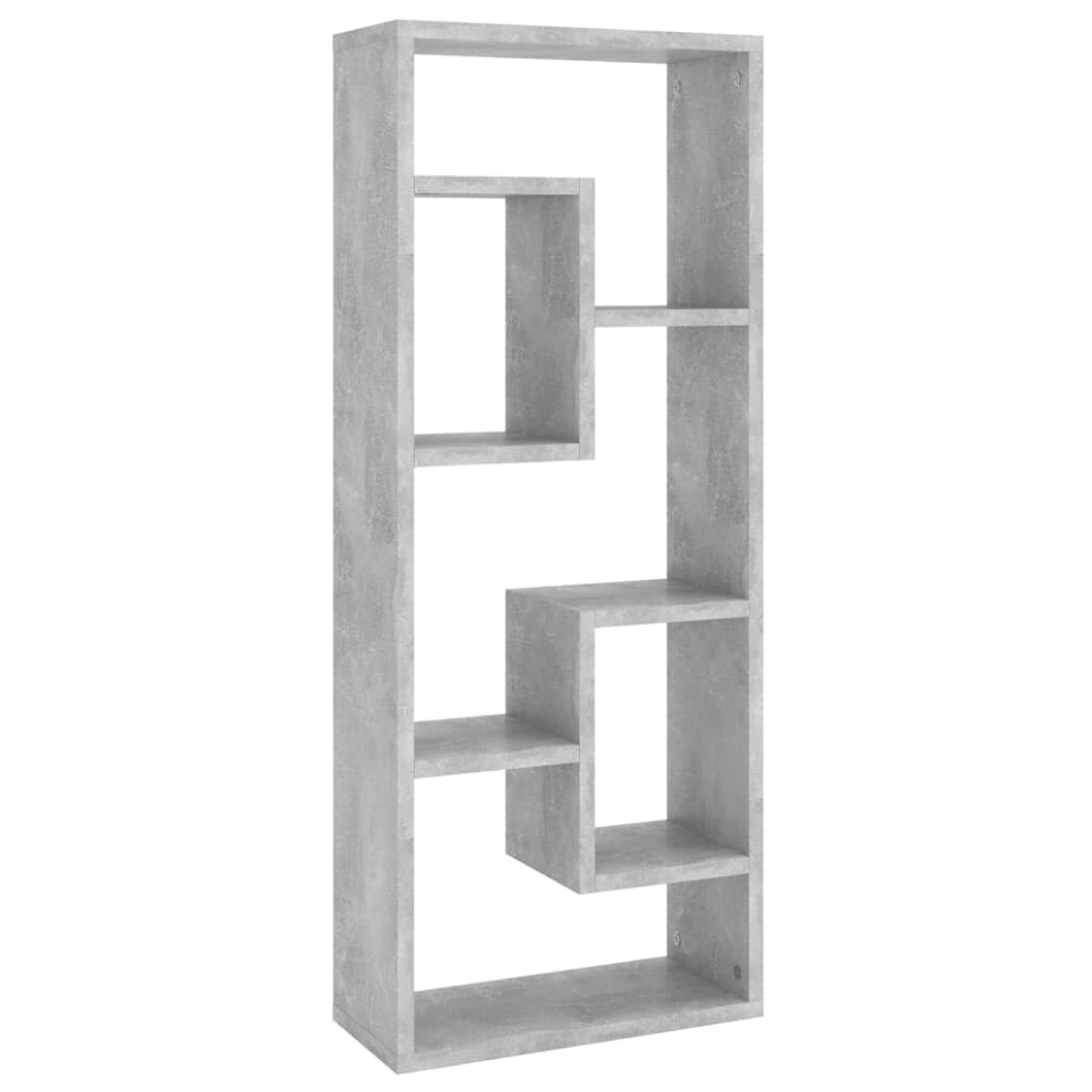 Vidaxl Wall Shelf Concrete Grey Engineered Wood Household Wall Display Shelf