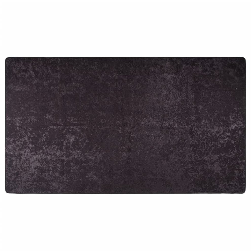 vidaXL Rug Washable Anthracite Anti Slip Living Room Floor Carpet Area Rug