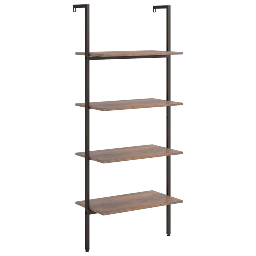 (dark brown, 64 x 35 x 152.5 cm) vidaXL Leaning Shelf Bookcase Bookshelf Shelving Unit Storage Rack Organiser