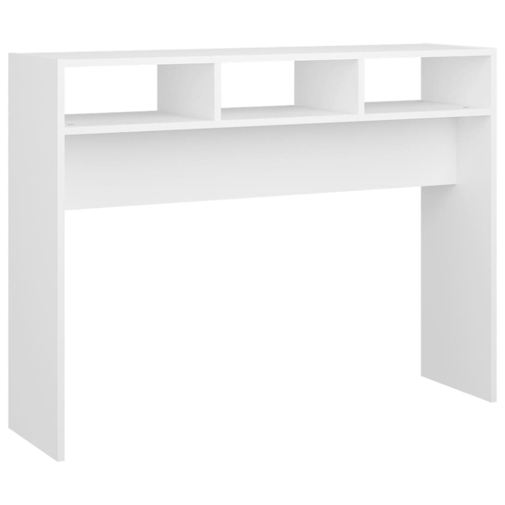 vidaXL Console Table White Engineered Wood Accent Couch End Side Hall Table