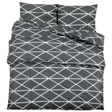 (155 x 220 cm + 80 x 80 cm) vidaXL 1/2x Duvet Cover Set Cotton Duvet Slipcover Sheet Multi Colours/Sizes