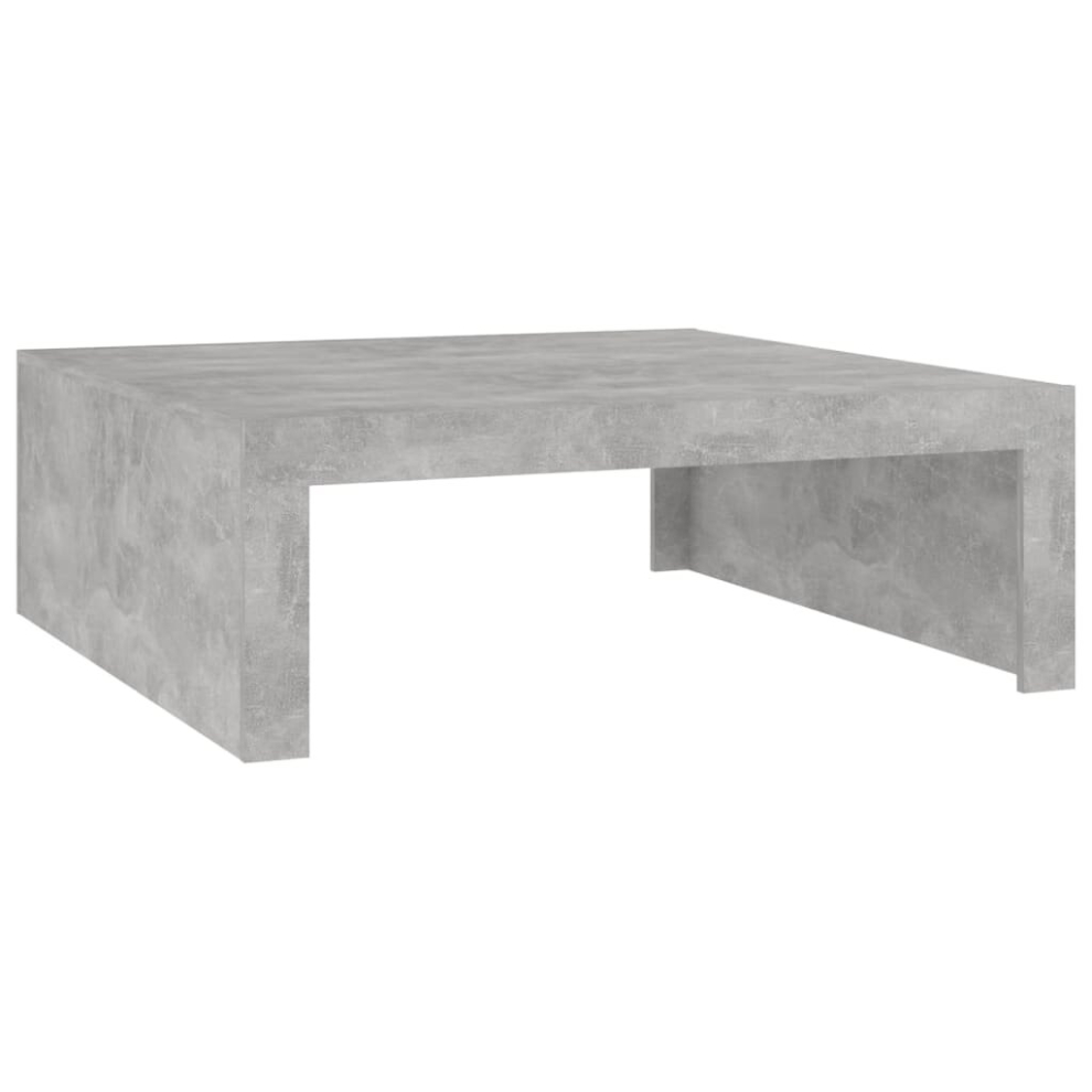 vidaXL Coffee Table Concrete Grey Chipboard Living Room Couch End Sofa Table