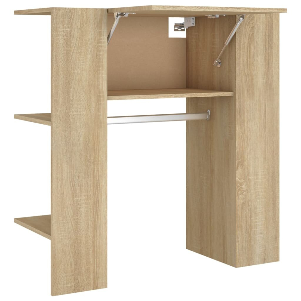 Vidaxl (Sonoma Oak) Hallway Cabinet Wall Mounted Cabinet Hall Shelving Engineered Wood