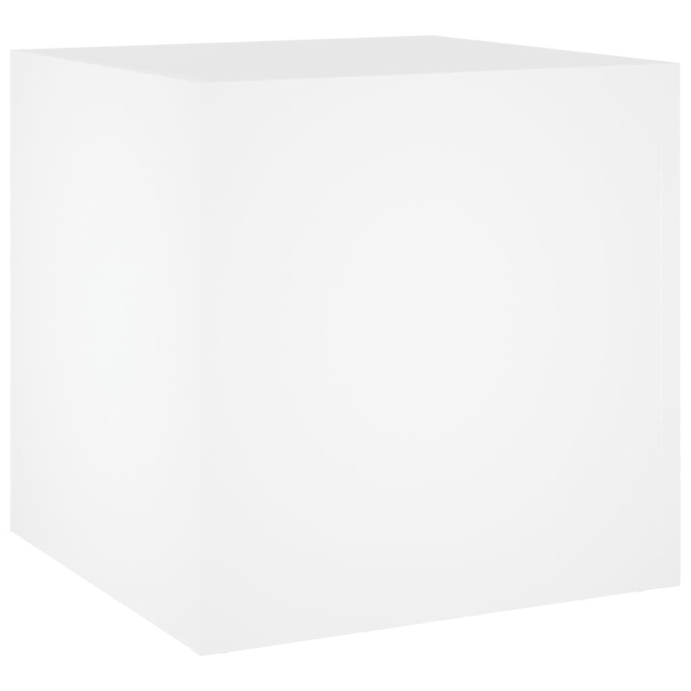 Vidaxl (White) Planter Box Plant Pot Raised Bed Planter Flower Box Engineered Wood