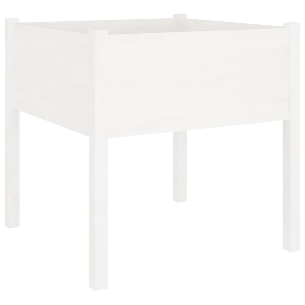Vidaxl (White, 1) 1/2X Solid Pinewood Garden Planter Patio Flower Box Pot Multi Colours