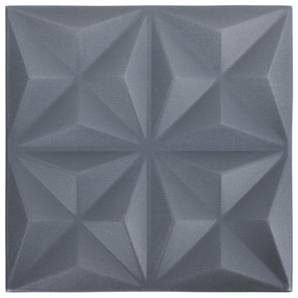 (origami grey, 48) vidaXL 12/24/48x 3D Wall Panels Self-adhesive Wall Panel Decor Multi Colours