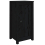 VidaXL vidaXL 2x Solid Wood Pine Sideboards Black Wooden Home Organiser Cupboard 1