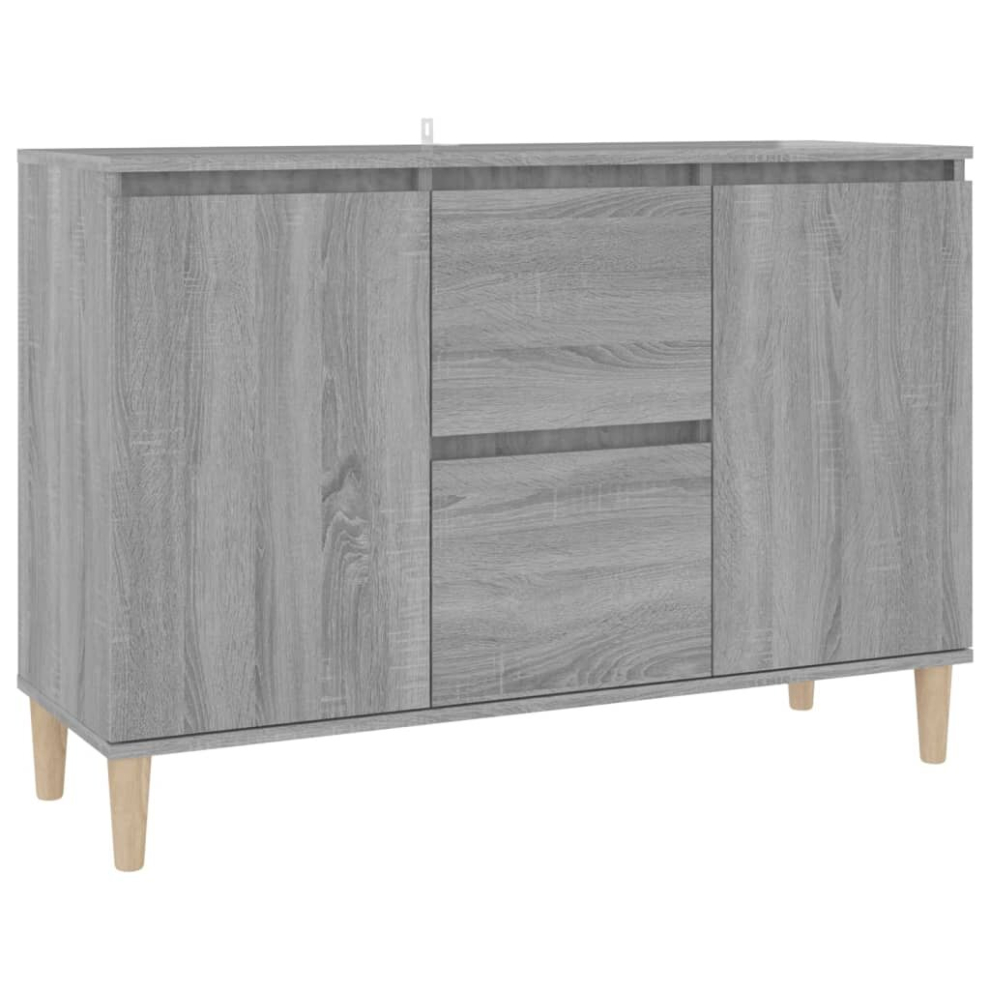 (grey sonoma) vidaXL Sideboard Engineered Wood Side Storage Cabinet Buffet Multi Colours