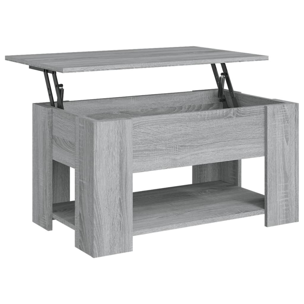 (grey sonoma) vidaXL Coffee Table Engineered Wood Couch Centre Accent Table Multi Colours