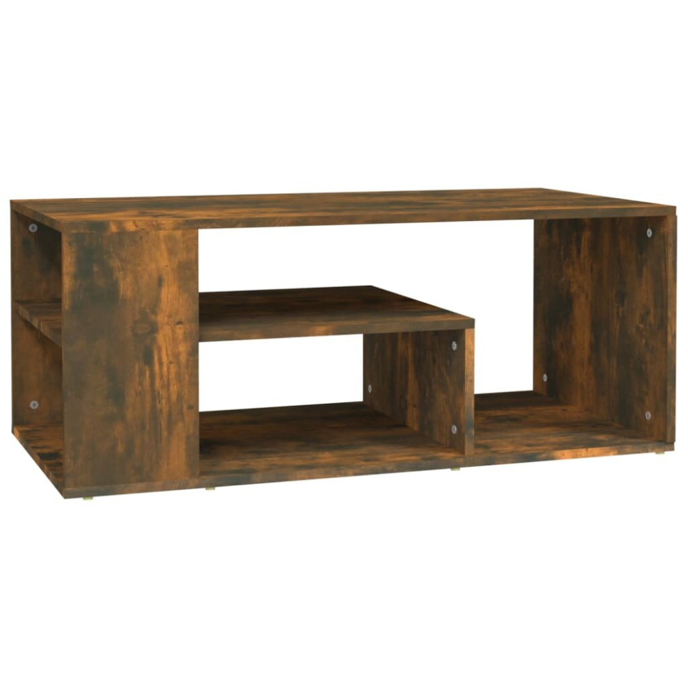 (smoked oak) vidaXL Coffee Table Engineered Wood Couch End Center Sofa Table Multi Colours