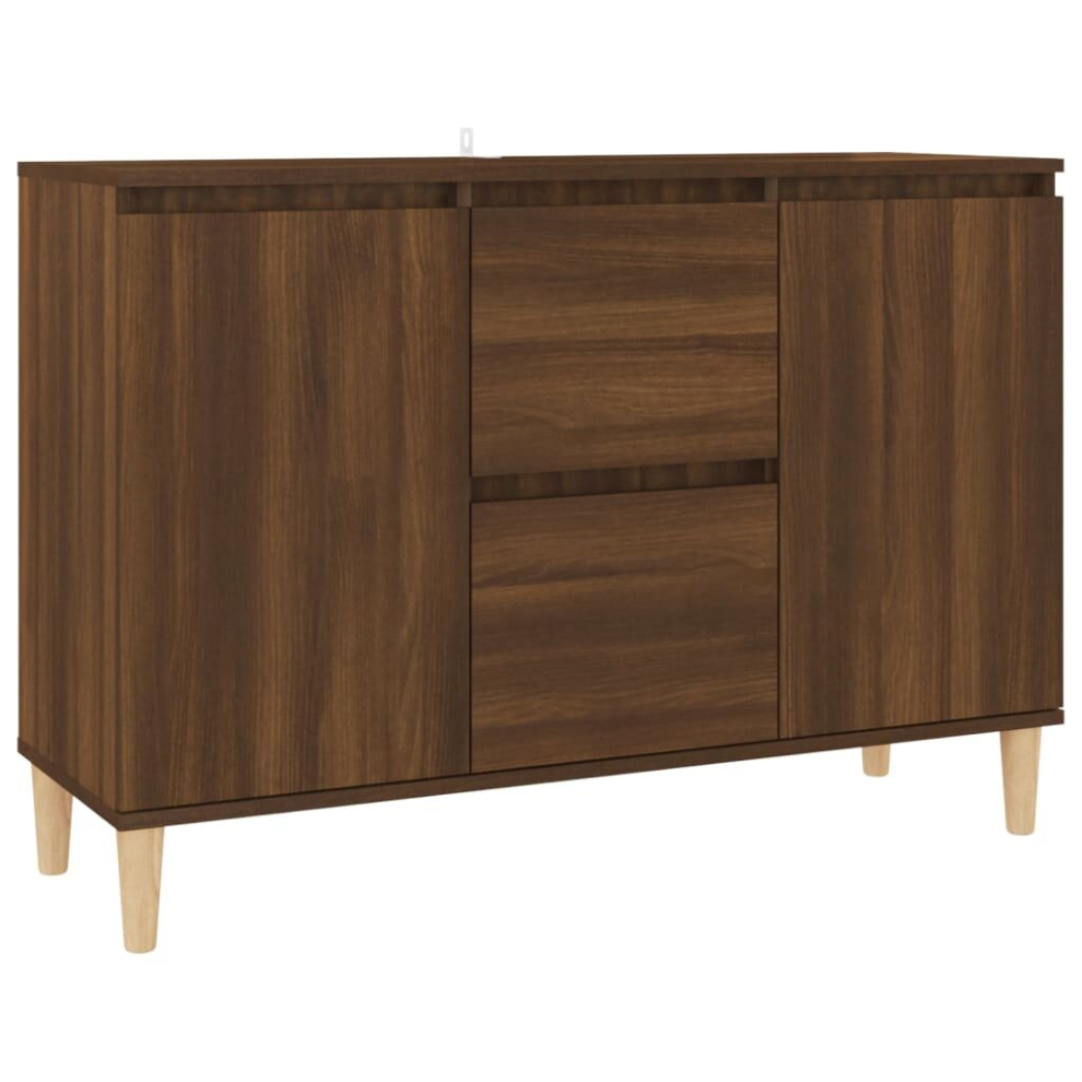 (brown oak) vidaXL Sideboard Engineered Wood Side Storage Cabinet Buffet Multi Colours