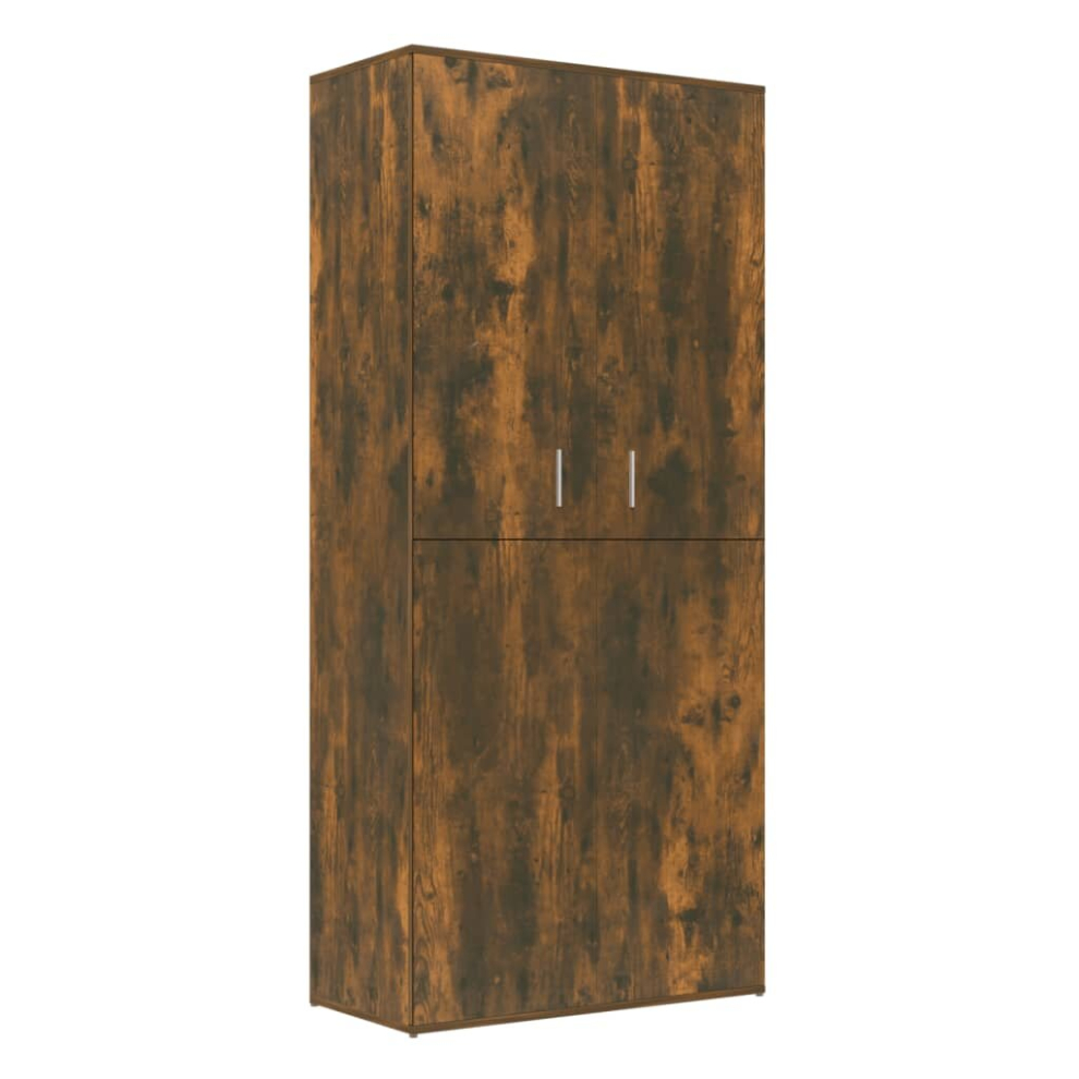 (Smoked oak) vidaXL Shoe Cabinet Shoe Storage Rack Organiser Shoe Cupboard Engineered Wood