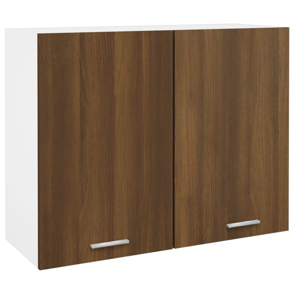 (brown oak) vidaXL Hanging Cabinet Engineered Wood Indoor Storage Cabinet Multi Colours