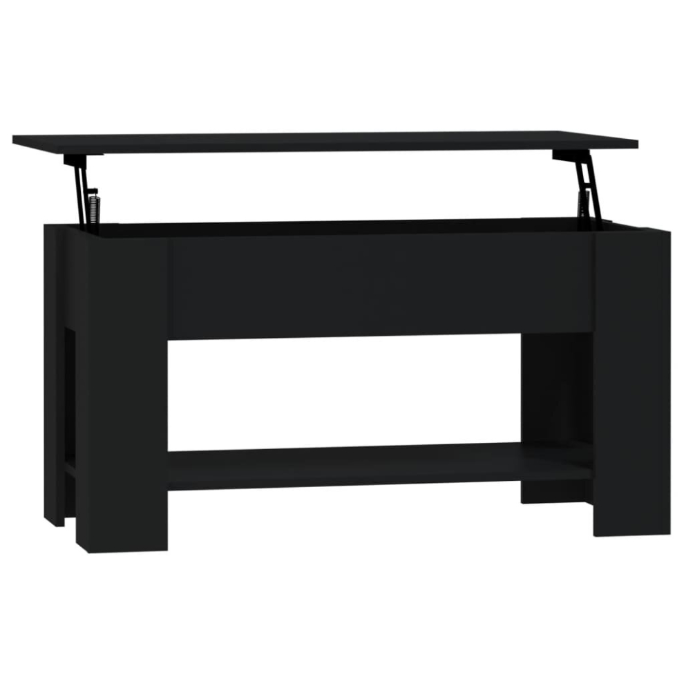 (black) vidaXL Coffee Table Engineered Wood Couch Centre Accent Table Multi Colours