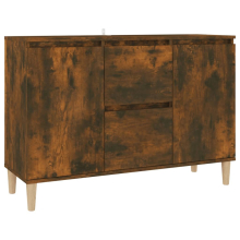 (smoked oak) vidaXL Sideboard Cupboard Storage Cabinet Buffet Highboard Engineered Wood