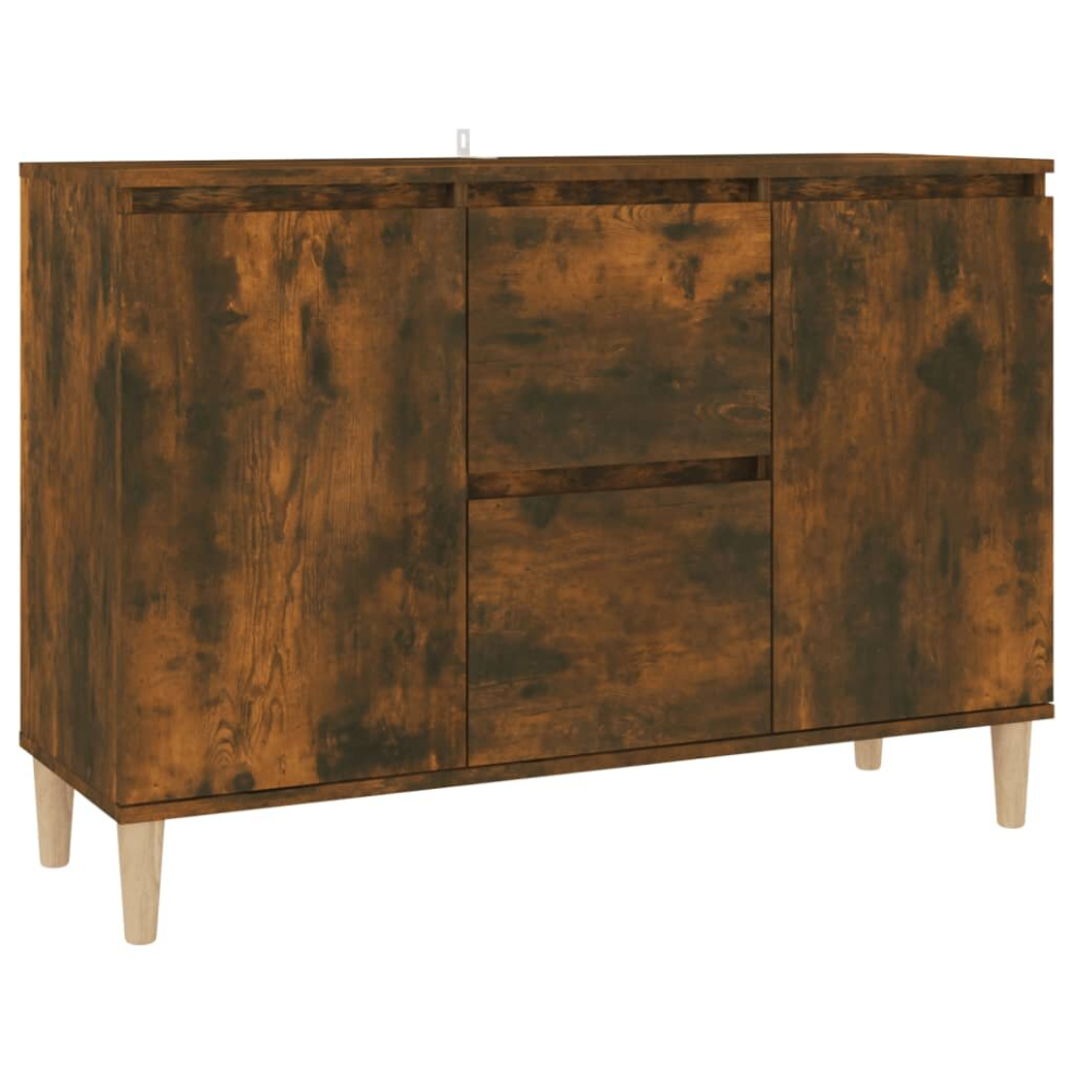 Vidaxl (Smoked Oak) Sideboard Cupboard Storage Cabinet Buffet Highboard Engineered Wood