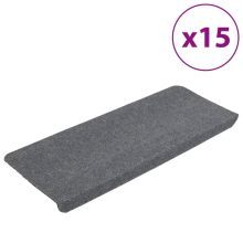 (grey, 65 x 28 cm) vidaXL Self-adhesive Stair Mats Carpet Stair Treads Stair Step Protector Rug