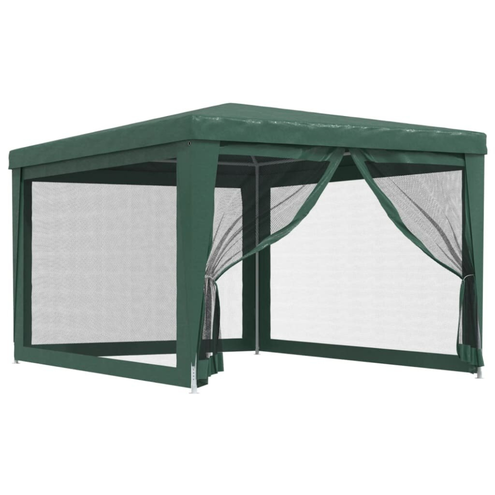 Vidaxl (Green, 297 X 396 X 246 Cm (L X W X H)) Party Tent With Mesh Sidewalls Canopy Gazebo Multi Colours Multi Sizes