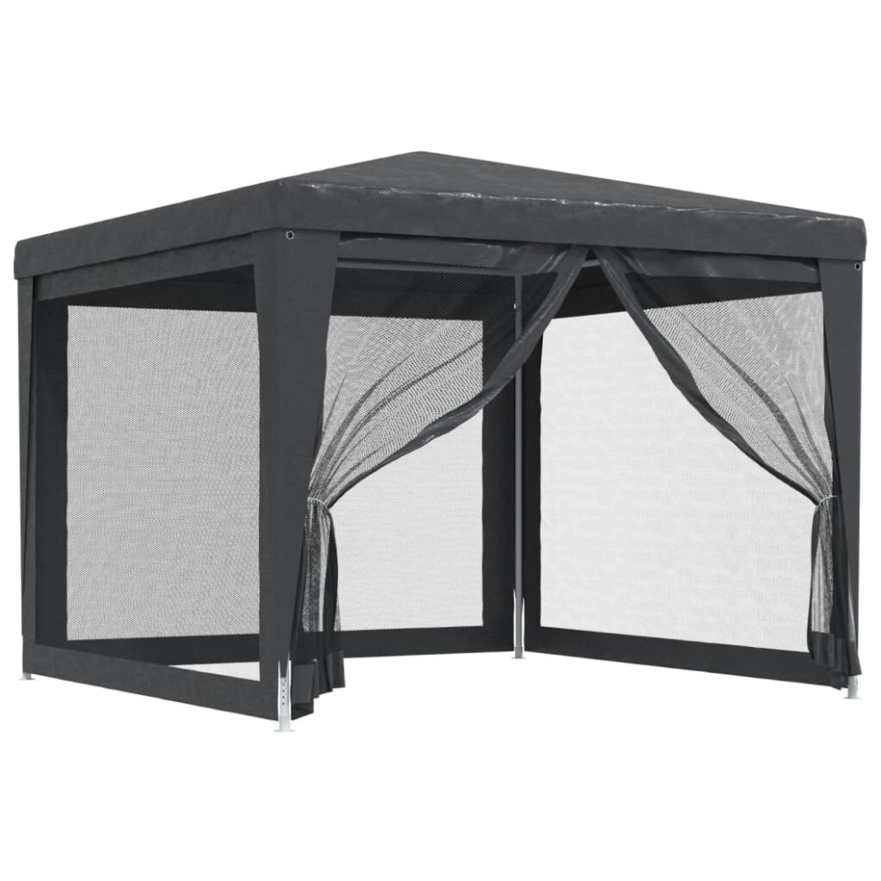 Vidaxl (Anthracite, 300 X 300 X 246 Cm (L X W X H)) Party Tent With Mesh Sidewalls Canopy Gazebo Multi Colours Multi Sizes