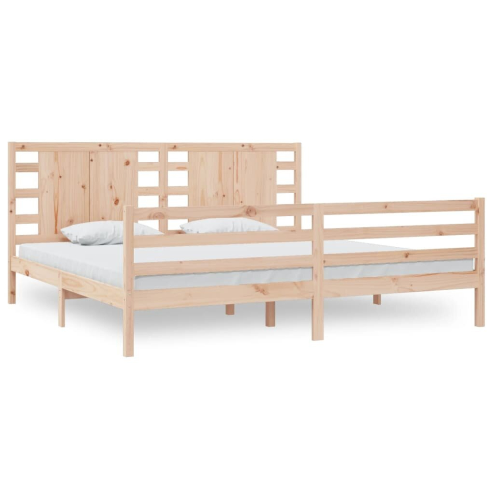 (brown, 200 x 200 cm) vidaXL Solid Wood Pine Bed Frame Bedstead Platform Bed Multi Colours/Sizes